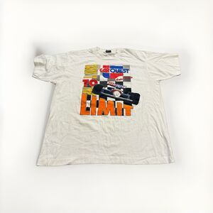 Vintage Screen Stars Best Mens White Carquest Auto Parts Racing T-Shirt XL USA